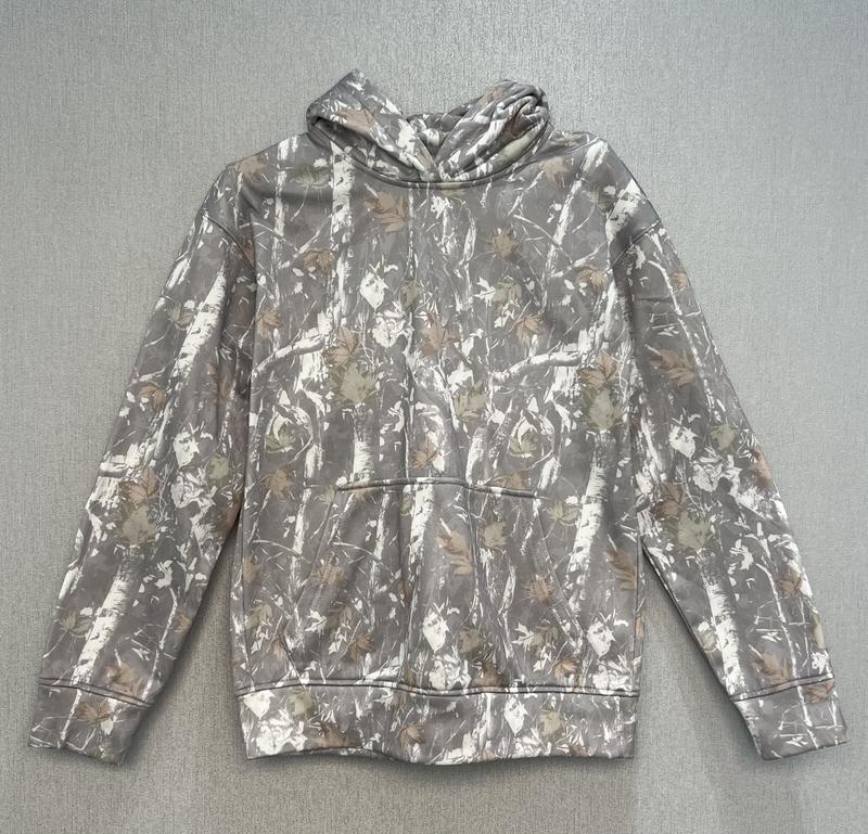 Sudadera unisex de camuflaje con estampado de hojas de TICOSA, sudaderas de gran tamaño